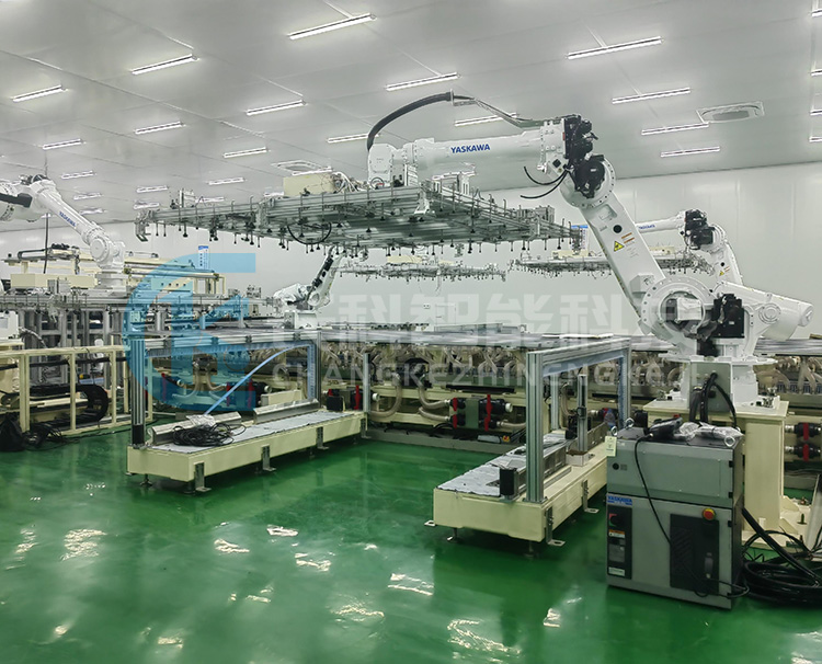 安川顯示面板上下料機(jī)器人集成